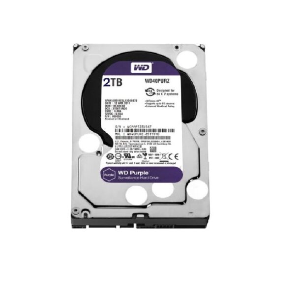 هارددیسک اینترنال وسترن دیجیتال مدل Purple WD121PURZ ظرفیت 2 ترابایت