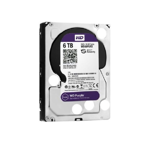 هارددیسک اینترنال وسترن دیجیتال مدل Purple WD121PURZ ظرفیت 6 ترابایت