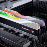 رم دسکتاپ DDR5 دو کاناله 6000 مگاهرتز CL36 جی اسکیل مدل Trident Z5 RGB Silver ظرفیت 32 گیگابایت